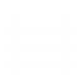 Farm and ranch fence icon (white)