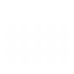 Fence installation icon (white)